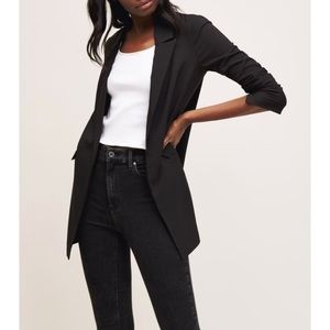 Dynamite Open Front Boyfriend Blazer | Size M | Black
